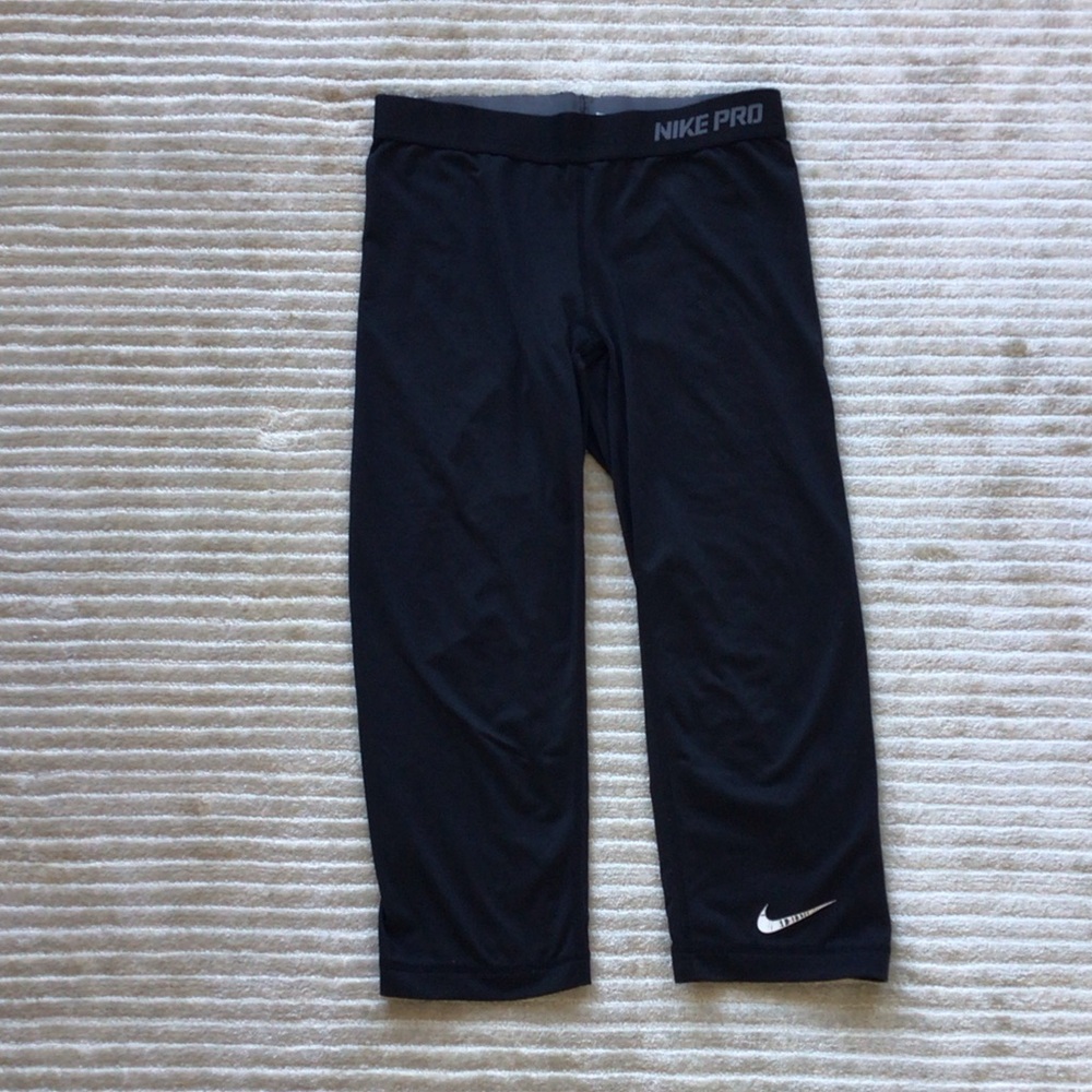 Nike Pro Kids Charcoal Leggings